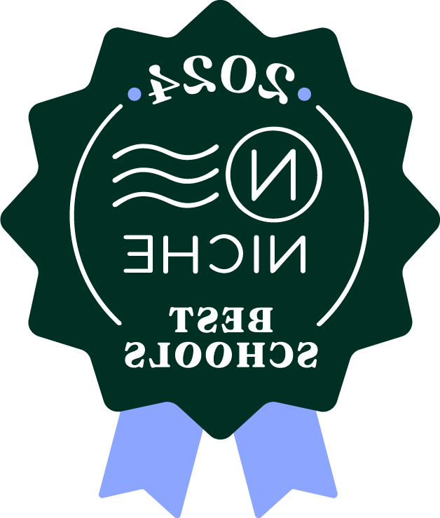 Green Ribbon with text saying "2024 Niche Best Schools"